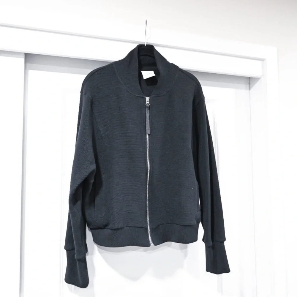 VARLEY ALIA ZIPPED SWEATER BOMBER JACKET SIZE MEDIUM - Picture 5 of 9